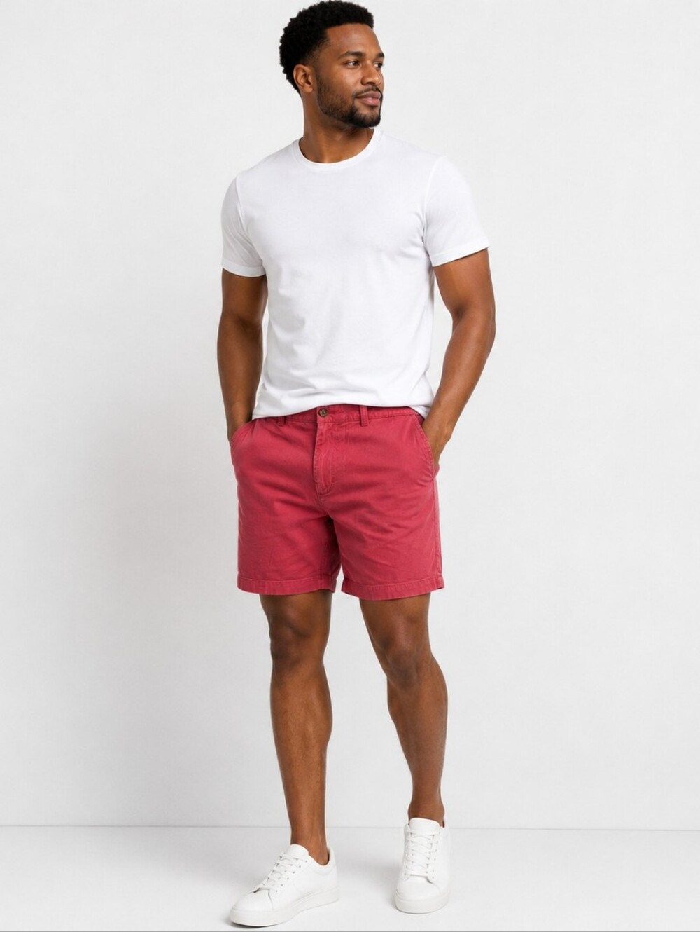 J. Crew Men's ChinoFlat Front Cotton Shorts 5" Seam Preppy